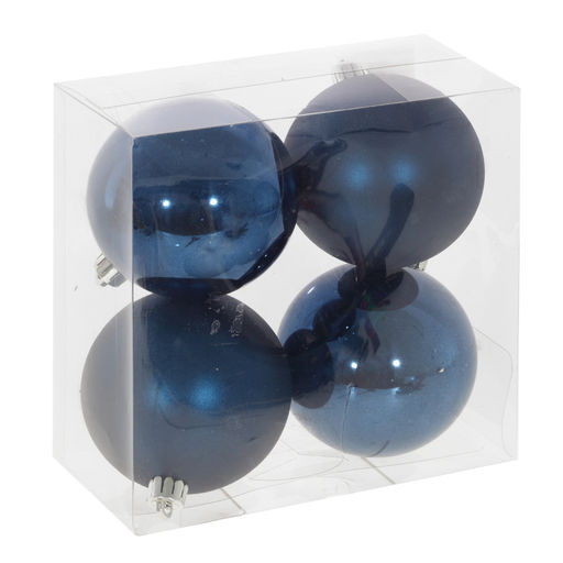 Набор из 4шт Украшение новогоднее "Шар", D 8 см, L16 W8 H16 см