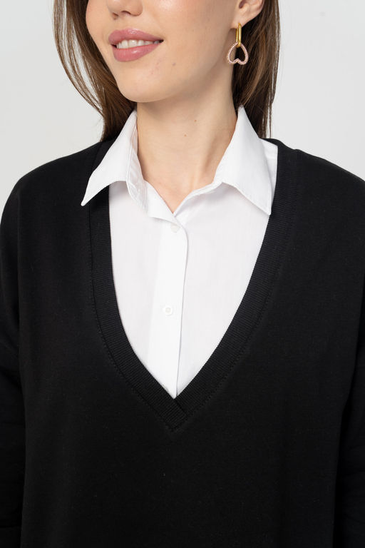 Джемпер женский 230L3-16 черный - Solo mio фото 4