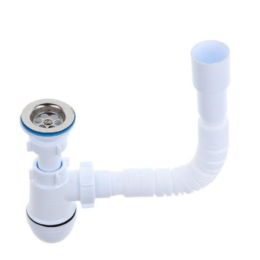 Сифон для раковины "Ани" 1 1/4"х40мм с гибк.трубой, винт С1015