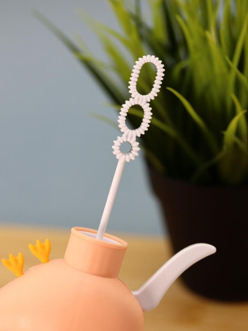 Портативный механический ручной вентилятор Funny goose, pink