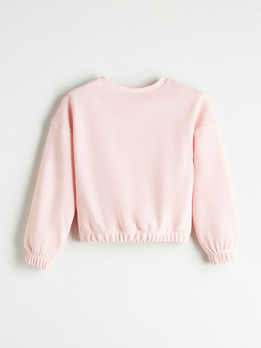 Bisiklet Yaka K?z ?ocuk Sweatshirt