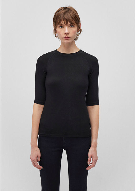 Siyah Tisort - Mavi фото 4