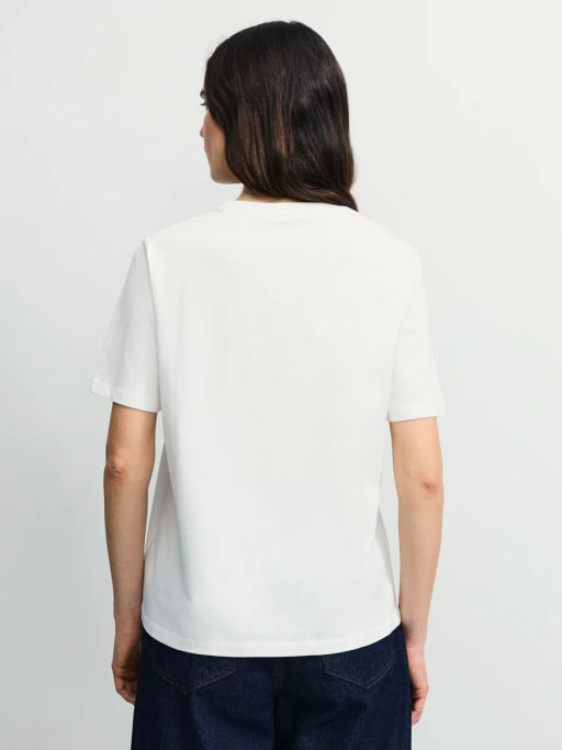 Оверсайз футболка с принтом и вышивкой / Zarina фото 5