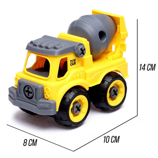 Конструктор винтовой «Бетономешалка», с отвёрткой, 24 детали