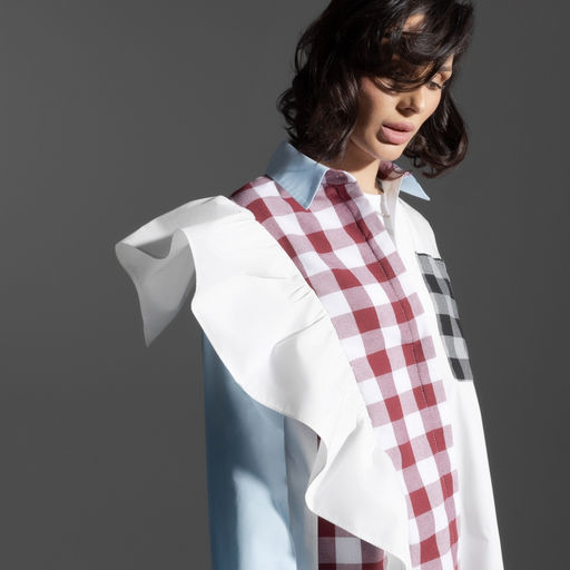 Рубашка В стиле пэчворк (фэшн) - Charutti фото 2