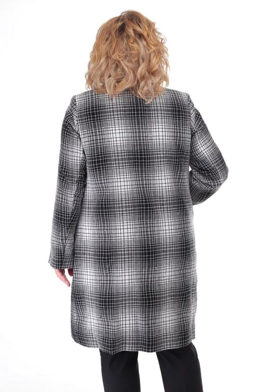 Пальто БелЭльСтиль 786 клетка фото 2