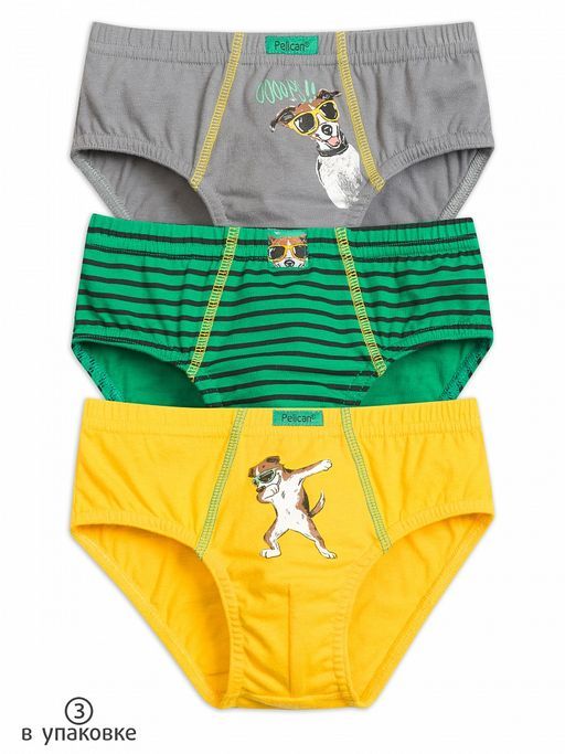 BULB3205(3шт. в упаковке) трусы для мальчиков
