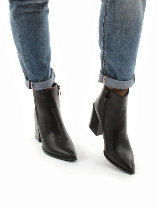 01-PCG267-1 BLACK Ботинки демисезонные женские (натуральная кожа, байка) - Фабричный китай фото 4