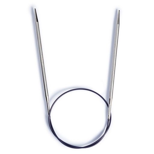 Спицы PRYM 212162 круговые латунь d 5.0 мм 60 см 1 шт серебристые фото 4