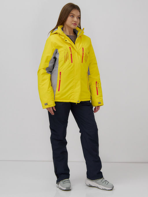 Горнолыжный костюм женский зимний желтого цвета 02802J - Mtforce фото 3