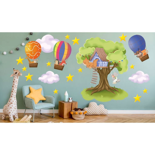 Интерьерная наклейка "Домик на дереве" 30х50 см