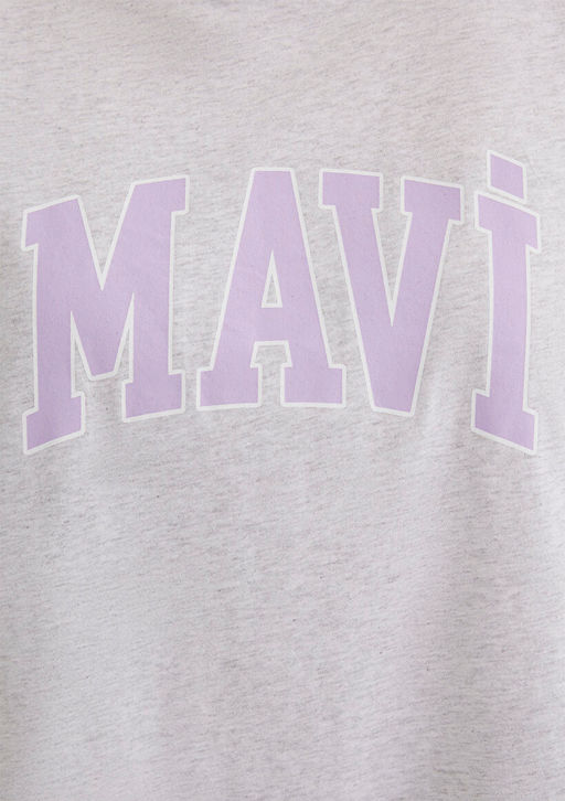 Mavi Logo Bask?l? Gri Tisort  фото 7