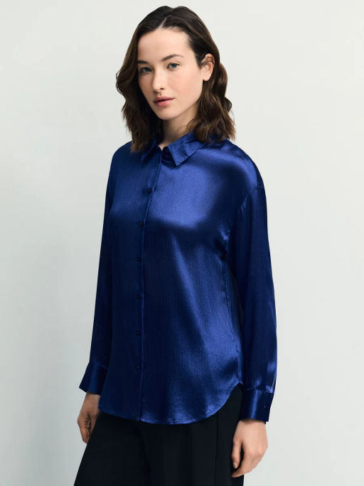 Базовая атласная блузка / Zarina  фото 5