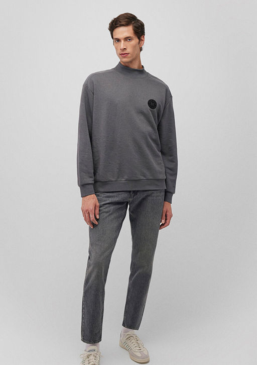 Mavi Muhur Logo Bask?l? Koyu Gri Sweatshirt  фото 2