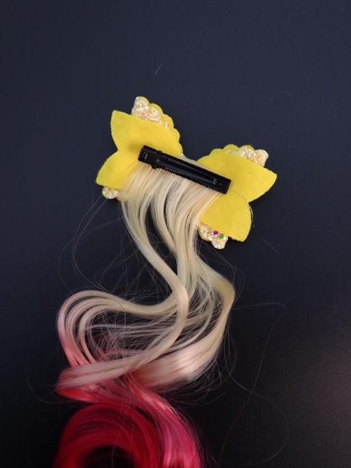 Заколка "Beautiful curl", white (8.5*5.5 см, L=30 см)