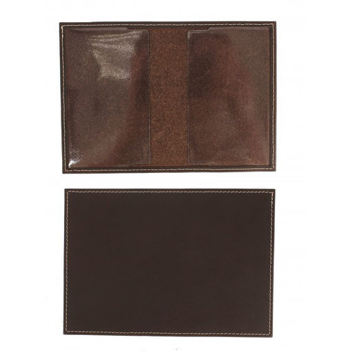 Обложка для паспорта Croco-П-400 натуральная кожа коричневый тем крейзи хорс (220/1) 265102