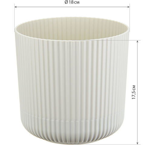 Кашпо Вельвет D180мм 3,6л, арт. М3182 - Полимербыт фото 5