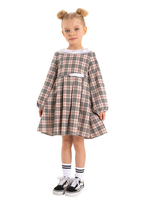 Платье из фланели дев. О66627 - Карамелли фото 2