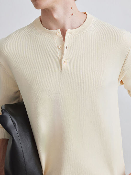 Bisiklet Yaka Erkek Triko Kazak