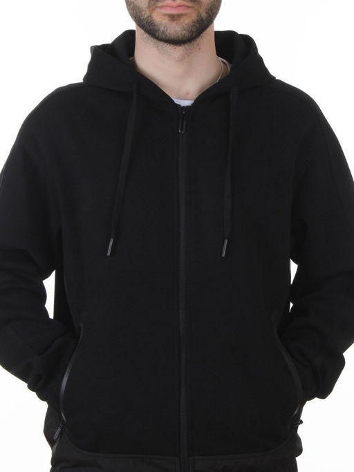 AAL-710 BLACK Костюм спортивный мужской (85% хлопок, 15% полиэстер)