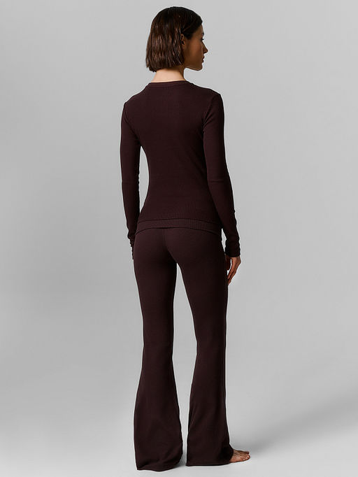 Комплект домашний женский коричневый из рибаны - Mark formelle фото 3