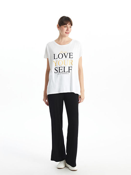 Beli Lastikli Dokulu Kad?n Pantolon