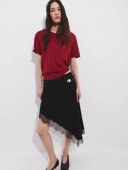 Футболка прямого кроя из хлопка REGULAR0826-73 / Zarina  фото 2