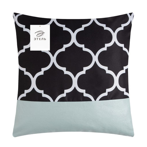 Наволочка декоративная Этель Марокко 40 х 40 см, 50% полиэстер, 50% кожзам  фото 5