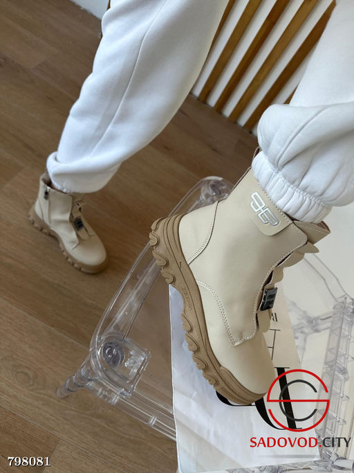 Ботинки весенние утепленные на платформе, челси