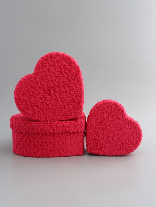 Набор коробок 3 в 1 сердца L：30x27,5x12 см M：25,5x23,5x10 см S:20,7x19,5x8 см