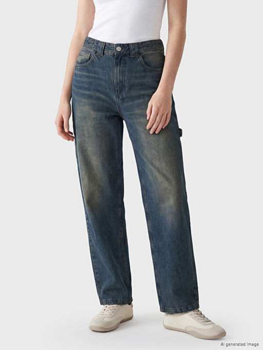 Джинсы женские Baggy Fit Kadın Jean Pantolon