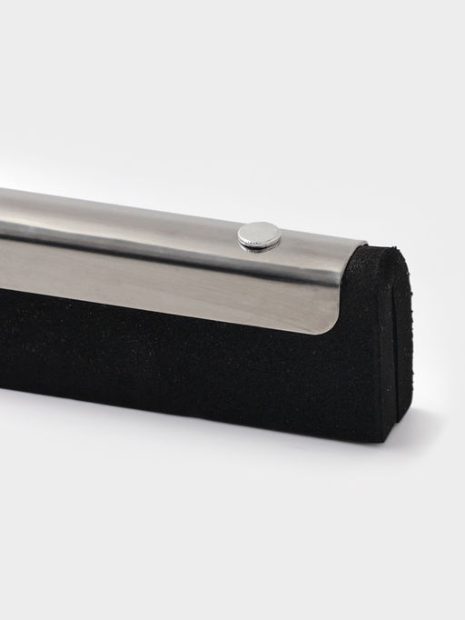 Водосгон для пола, основание нержавеющая сталь, стяжной хомут, 34.5 см