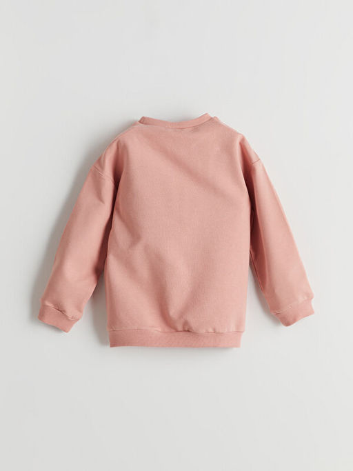 Bisiklet Yaka K?z Bebek Sweatshirt