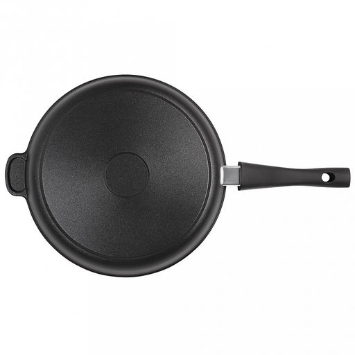 Сковорода-гриль с тефлоновым покрытием д28см "Классик", h7см, s0,4см, съемная ручка из термостойкого пластика (Россия)