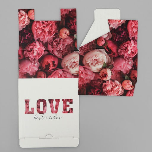 Коробка подарочная складная, упаковка, «Love», 15 х 15 х 7 см