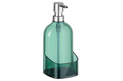 Диспенсер 500 мл 9,5*9,5*21 см прозрачный зеленый, с отделением для губки - Elan gallery фото 5