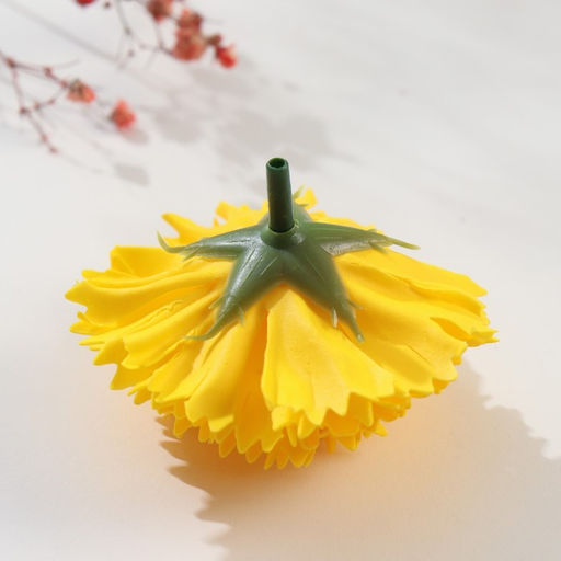 Цена за 49 шт. Мыльные лепестки для ванны Бутон гвоздики. Жёлтый, подарочный, 6?6?5 см - Simaland фото 2