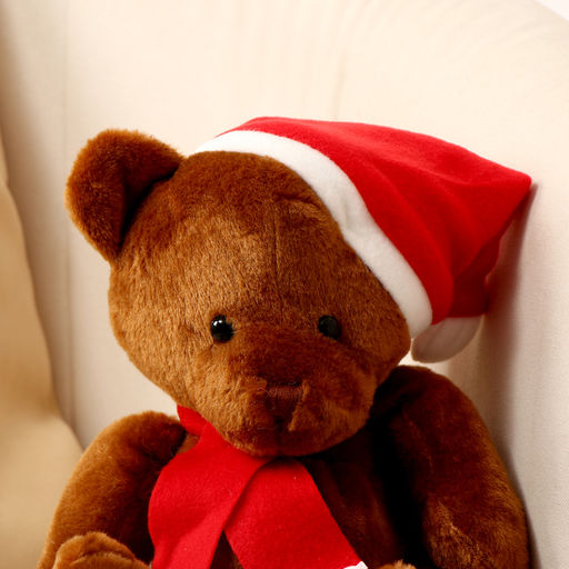 Мягкая игрушка Медвежонок, в новогоднем колпаке, 20 см, цвет коричневый - Simaland фото 3