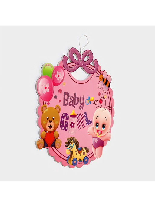 Украшение на гендер пати «Подвеска Baby Girl», 28.5×24.5 см, розовое