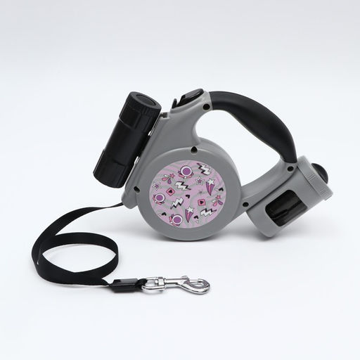 Рулетка с фонарем и отсеком для пакетов 5 м, max = 50 кг, серая - Пушистое счастье фото 2