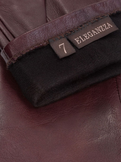 Перчатки женские ш/п F-IS5500 plum - Eleganzza фото 6