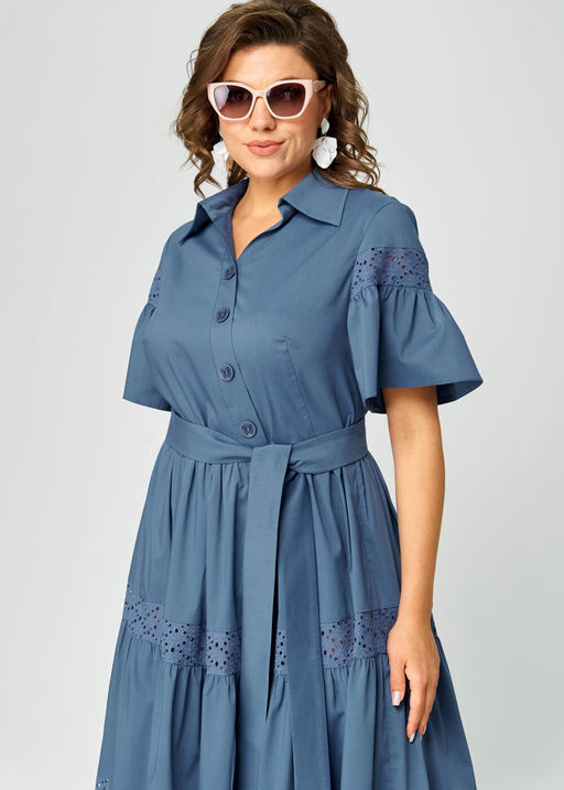 Платье EVA GRANT 7181М джинс