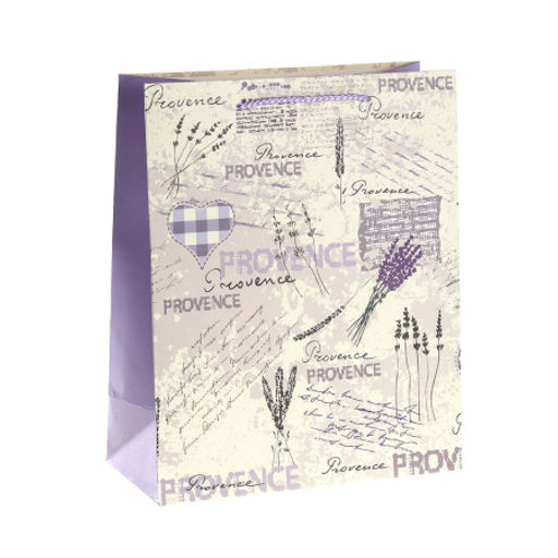 Цена за 12 шт. Пакет подарочный 26x32x12см Лаванда / 3203L /уп 12/384/ - Галеонтрейд фото 2
