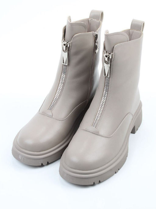 04-PA183-2Z LT. GRAY Ботинки зимние женские (натуральная кожа, 100% шерсть)