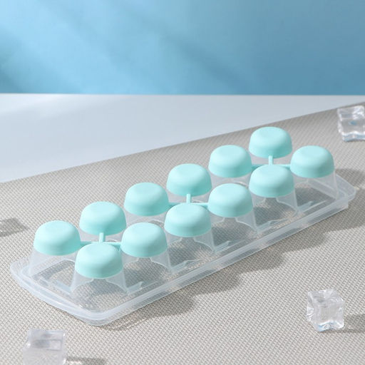 Форма для льда IDEA «Капля», 25×8.5×4 см, с крышкой и клапаном, аквамарин