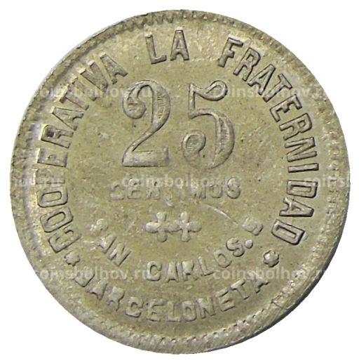 25 сентимо 1923 года Испания Барселона