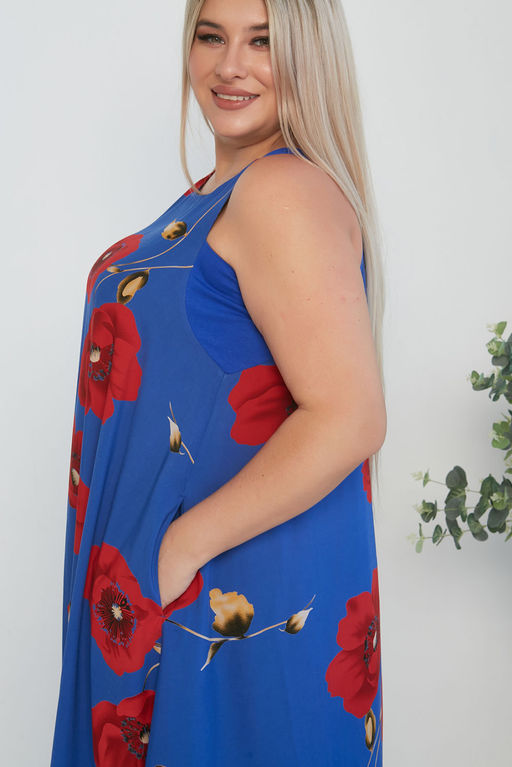 Платье Luxury Moda 1295 синий