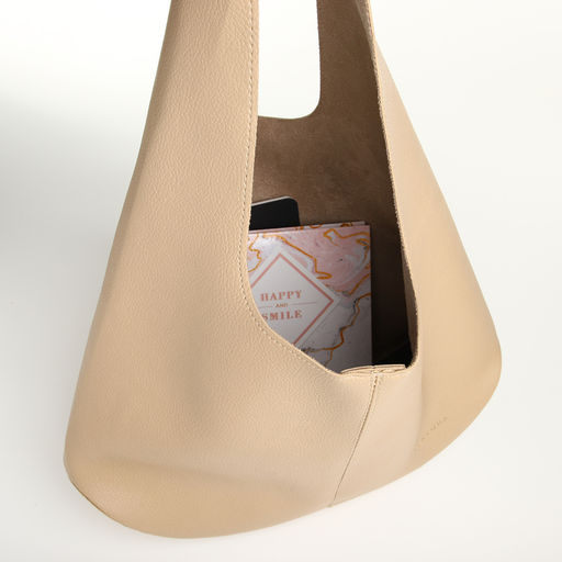 Сумка - мешок женская TEXTURA, на магните, с косметичкой, 36×10×27 см, бежевая