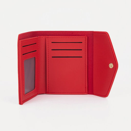 Кошелёк на кнопке, цвет красный - Simaland фото 3