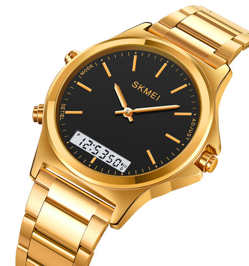 Часы наручные Skmei мужские электронные 2120gold-black